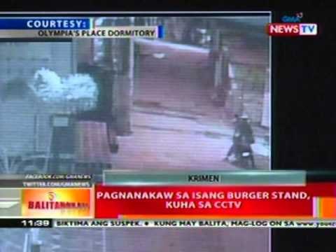 BT: Pagnanakaw sa isang burger stand, kuha ng CCTV