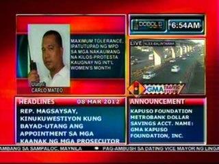 DB: Maximum tolerance, ipatutupad ng MPD sa mga nakaumang na kilos-protesta (030812)