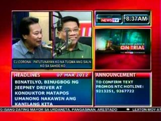 DB: One-on-one with Chief   Justice Corona