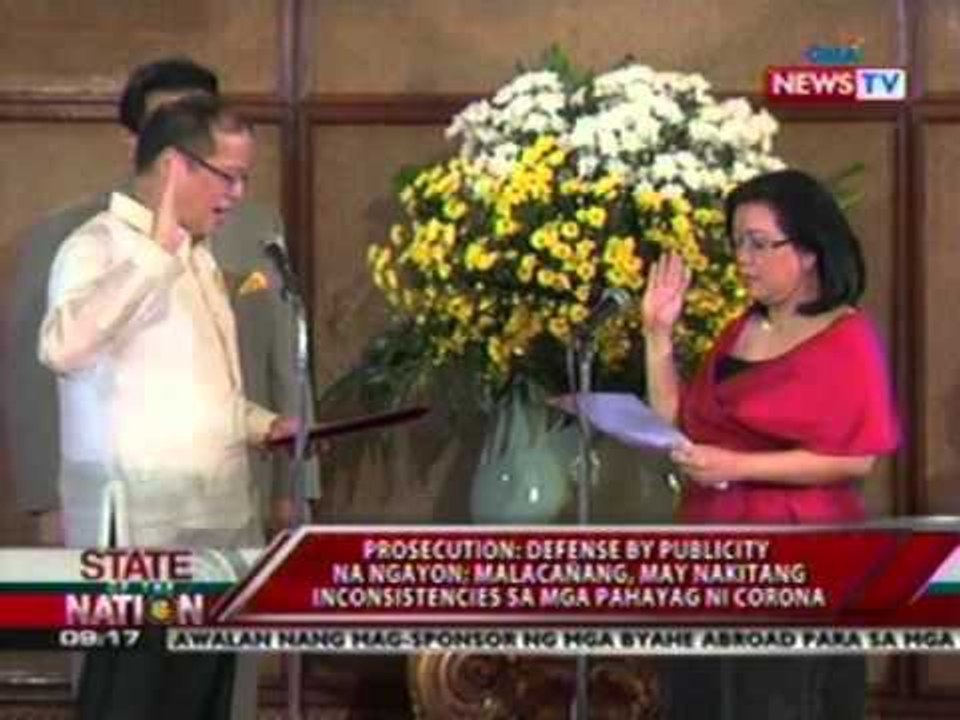 SONA: Prosecution: defense by   Publicity na ngayon