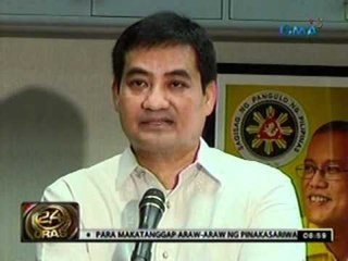 24 Oras: Palasyo: May mga   inconsistency ang mga pahayag ni   Corona