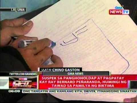 QRT: Suspek sa panghoholdap at pagpatay kay Penaranda, humingi ng tawad sa pamilya ng biktima