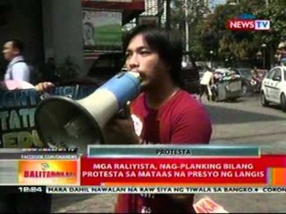BT: Mga raliyista, nag-planking bilang protesta sa mataas na presyo ng langis