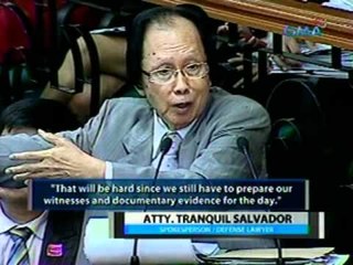 Mga ebidensyang kunektado sa bank accounts ni Chief Justice Corona, tinanggap ng Impeachment Court