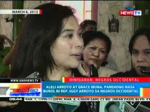 NTG: Aleli Arroyo at Grace Ibuna, parehong nasa burol ni Rep. Iggy Arroyo sa Negros Occidental