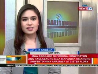 BT: Dalawang testigo, ihaharap ng   depensa sa impeachment trial ni   Corona sa Lunes