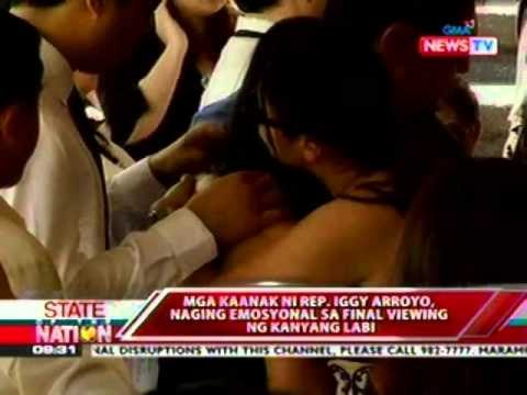 SONA: Dating Rep. Iggy Arroyo, inilibing na sa Manila North Cemetery