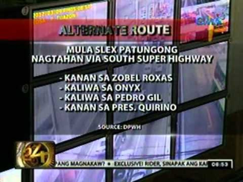24oras: Road reblocking