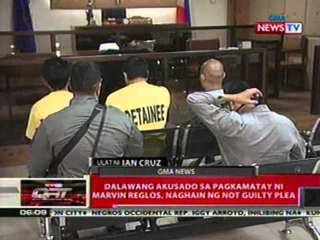 QRT: 2 akusado sa pagkamatay ni Marvin   Reglos, naghain ng  not guilty plea