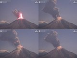 Colima Volcano Spews Cloud of Lava, Ash and Smoke