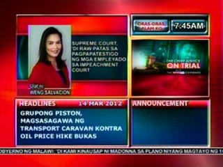 DB: Supreme Court, 'di raw patas   sa pagpapatestigo ng mga   empleyado sa impeachment court