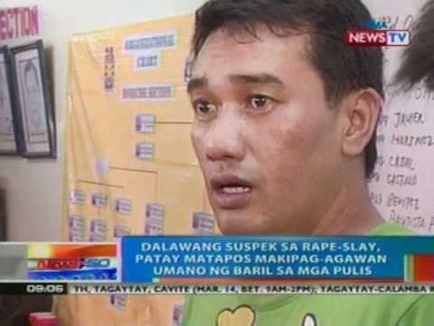 NTG: 2 suspek sa rape-slay, patay matapos makipag-agawan umano ng baril sa mga pulis