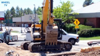 CAT 316E Excavator Road Work, construction machine