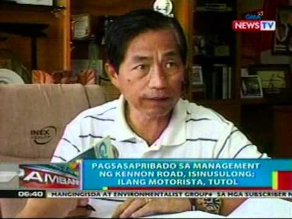 BP: Pagsasapribado sa management ng Kennon Road sa Baguio, isinusulong