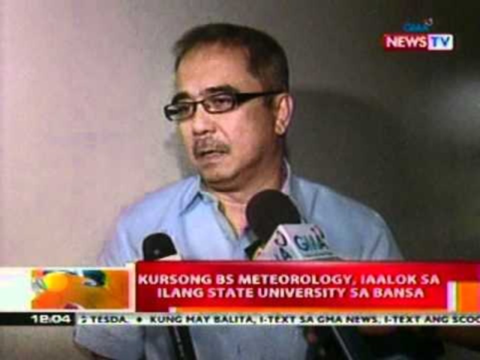 BT: Kursong BS Meteorology, iaalok sa ilang Sta...
