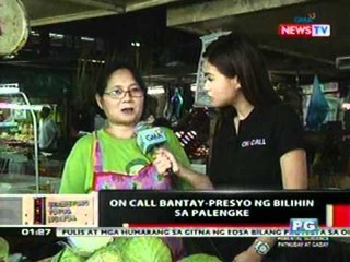 OC: On Call Bantay-presyo ng Bilihin sa   palengke