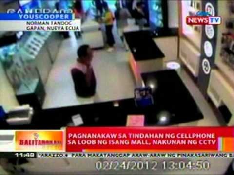 BT: Pagnanakaw sa tinadahan ng cellphone sa loob ng isang mall sa Nueva Ecija, nakunan ng cctv