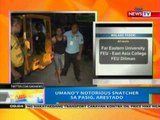 NTG: Umano'y notorious snatcher sa Pasig, arestado (031512)