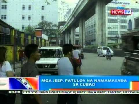 NTG: Mga jeep, patuloy na namamasada sa Cubao (031512)