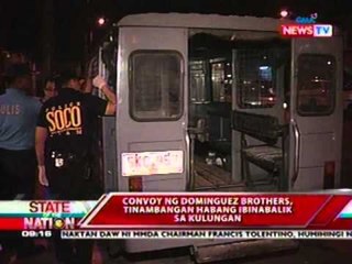 SONA: Convoy ng Dominguez Brothers, tinambangan habang ibinabalik sa kulungan