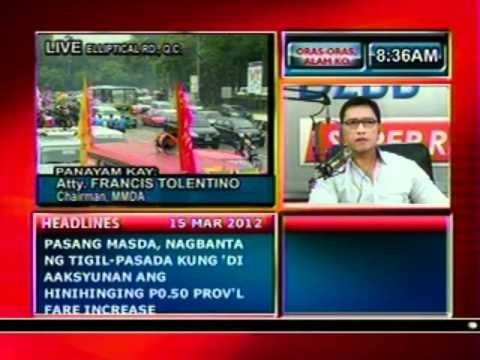 DB: Panayam kay Atty. Francis Tolentino, Chairman ng MMDA (031512)