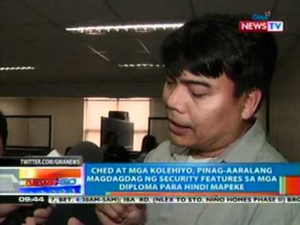 NTG: CHED, ilulunsad ang electronic certificati...
