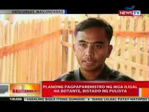 BT: Planong pagpaparehistro ng mga iligal ng botante sa Maguindanao, bistado ng pulisya