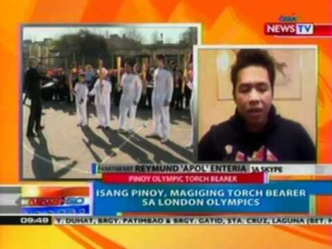 NTG: Panayam kay Reymund Apol Enteria, napiling Pinoy Torch Bearer sa London 2012 Olympics (032212)