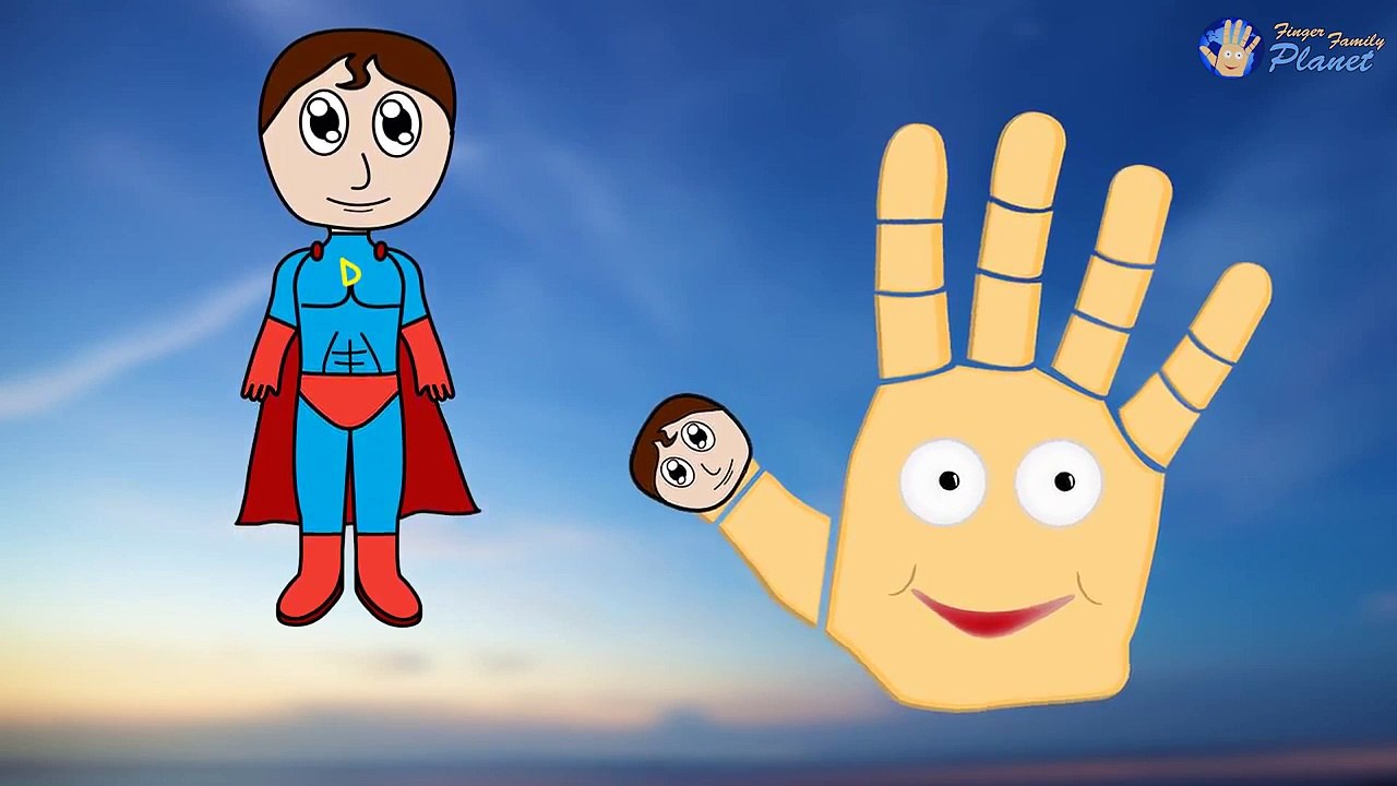 SUPERMEN Finger Family Nursery Rhyme | Finger Family Planet