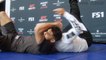 Yair Rodriguez works out for the fans at UFC Fight Night 103 open workouts