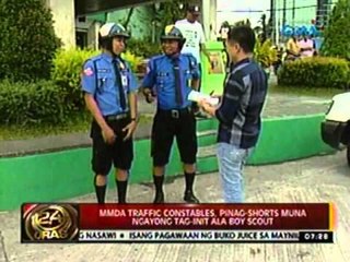 24 Oras: MMDA Traffic Constables, pinag-shorts muna ngayong tag-init