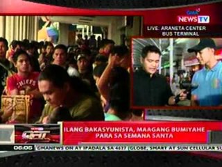 QRT: Ilang bakasyunista, maagang bumiyahe   para sa Semana Santa