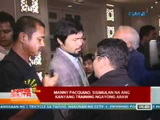 Download Video: UB: Manny Pacquiao, sisimulan na ang kanyang training ngayong araw (032612)