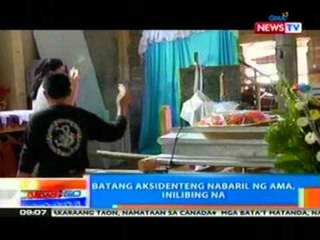 NTG: Batang aksidenteng nabaril ng ama sa Butuan City, inilibing na (032612)