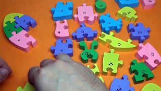 Kids Learn 123s Numbers and Counting Wooden Puzzle Animals Learning Toys for Children & Babies VOL 4