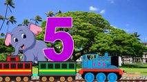 Learning 123 Songs For Children Nursery Rhymes   Elephant Train Song   Learn 123 Numbers Rhymes