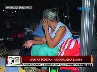 24 Oras: Apat na sasakyan, nagkarambola sa NLEX