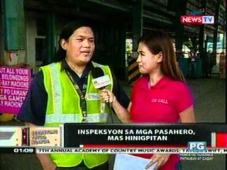 OC: Inspeksyon sa mga pasahero sa Eva Macapagal Terminal, mas hinigpitan