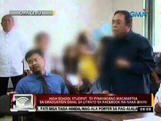 High School student sa Cebu, 'di pinayagang magmartsa sa Graduation dahil sa litrato sa Facebook
