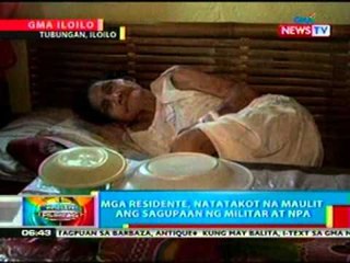 BP:  Mga residente sa Iloilo, natatakot na   maulit ang sagupaan ng militar at NPA