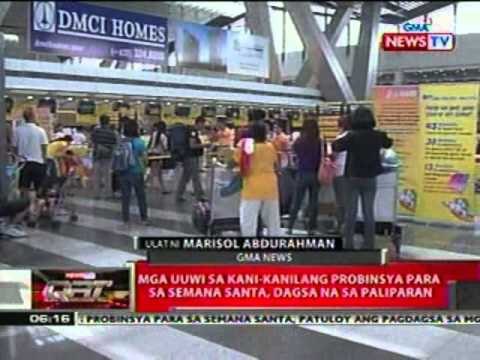 QRT: Mga uuwi sa kani-kanilang probinsya para sa Semana Santa, dagsa na sa paliparan