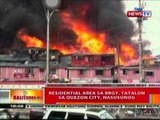 BT:  Residential area sa Brgy. Tatalon sa   QC, nasusunog