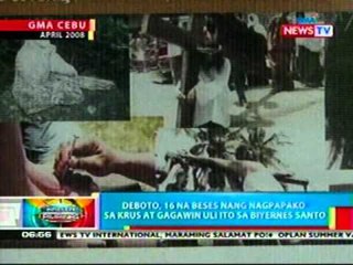 BP: Deboto, 16 na beses nang nagpapako sa krus at gagawin ulit ito sa Biyernes Santo sa Cebu