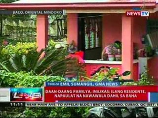 NTL: Daan-daang pamilya sa Oriental Mindoro,   inilikas dahil sa matinding pagbaha