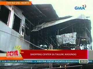 UB: Shopping Center sa Tagum, Davao Del Norte, nasunog (032712)