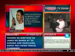 DB: Pinoy na nagtago ng mahigit 1 taon sa South Korea, nahuli ng mga otoridad sa NAIA (032712)