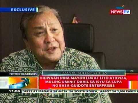 BT: Hidwaan nina Lim at Atienza, muling uminit dahil sa isyu sa lupa ng Basa-Guidote Enterprises
