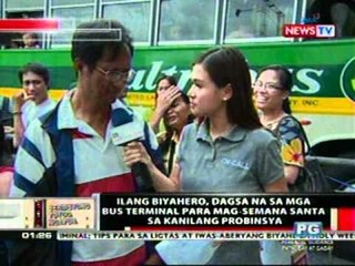 OC: Ilang biyahero, dagsa na sa mga bus terminal para mag-semana santa sa probinsya