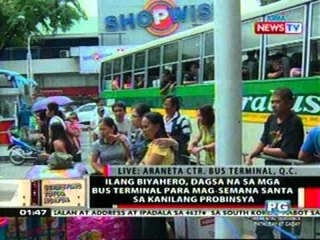 OC: Mga biyahero, dagsa na sa mga bus terminal