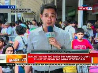 BT: Kaligtasan ng mga biyaherong uuwi,   tinututukan ng mga otoridad